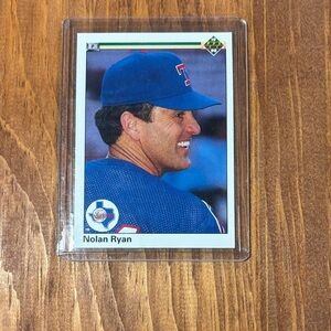 Nolan Ryan Baseball Trading Card with Blue Cap